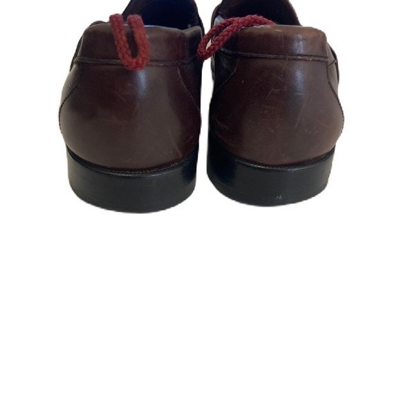 Men\'s Allen Edmonds Kearney Burgundy Penny Loafers Size 9 d